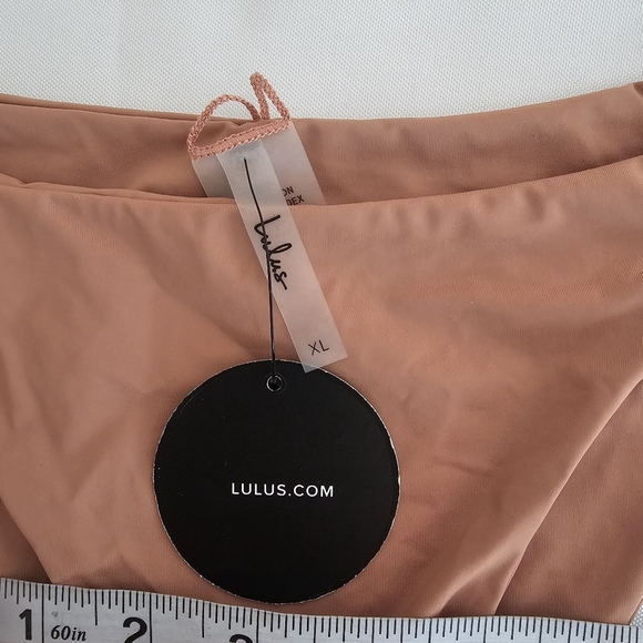 NWT Lulus Nova High Cut Bikini Bottom Size XL Brown Swim Swimwear Surf Beach - Picture 5 of 9